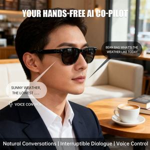 1:1 XIA0MI AI gafas inteligentes Cámara manos libres 1080P 25FPS grabación de vídeo IPX4 impermeable usable Bluet00th gafas Vlog - Product Image 3