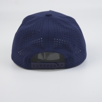 Snel Droogende Sportpet 5 Panel Hoge Profiel Gestructureerde Baseball Cap 3D Puff Borduurwerk Aangepast Logo