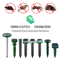 Répulsif Solaire Ultrasonique Anti-Taupes et Rongeurs à Vibration Chaude – Protection des Cultures Agricoles et Jardineries Contre les Souris et les Rats
