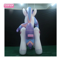 Ballons publicitaires gonflables personnalisés My Little Pony rouges - Ballons en PVC résistant, couleurs personnalisables, imperméables, installation facile, garantie 2 ans