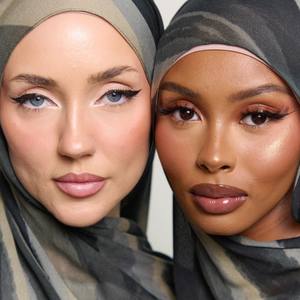 2025 Premium acuarela Floral impreso Modal transpirable suave algodón rayón viscosa tejido étnico Bandana para mujeres musulmanas chal - Product Image 6