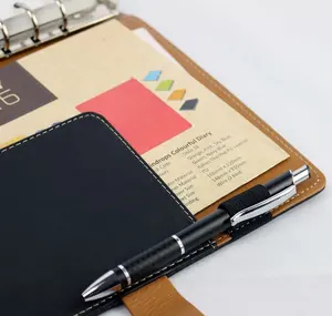 2022 Planner Custom Personalized Notebook Journal Leather With Pen Holder