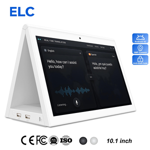 Dispositivo de Traducción de Servicio en Tierra Multilingüe con Pantalla Táctil Interactiva para Escritorios y Asistencia al Cliente, Asíncrono y Dual - Product Image 1