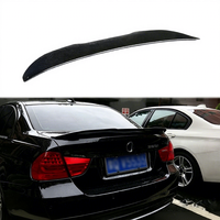 Aileron de coffre arrière en fibre de carbone véritable style PSM compatible avec BMW Série 3 E90 M3 berline 4 portes