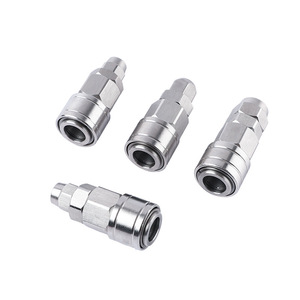 Acoplador Rápido Hengchuang de Acero Inoxidable 304, Serie SP, Conector Neumático para Manguera, Macho y Hembra, Inserción de Apertura Única, Sellado - Product Image 1