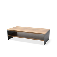 Support d'écran double niveau extensible Upergo en alliage d'aluminium et MDF, organiseur de bureau pour ordinateur portable, imprimante, cuisine