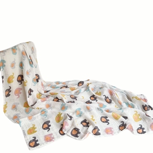 Bebé <span class=keywords><strong>de</strong></span> gasa muselina <span class=keywords><strong>de</strong></span> Swaddle Manta-impresión <span class=keywords><strong>de</strong></span> fibra <span class=keywords><strong>de</strong></span> bambú personalizado cuadrada tejida llanura 70% <span class=keywords><strong>de</strong></span> bambú, muselina <span class=keywords><strong>de</strong></span> algodón 30% - Product Image 3