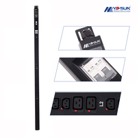 IEC C13 C19 Smart PDU 16A/32A/63A Unité de distribution d'alimentation en alliage d'aluminium durable pour systèmes industriels triphasés