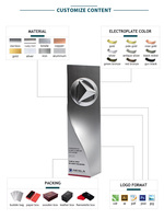 Haute qualité personnalisé ODM/OEM 2d 3d laser gravé personnalisé créatif argent nouveau design atmosphère haut de gamme exceptionnel