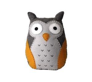 Llaveros promocionales de búho de peluche pequeño lindo personalizado juguete suave de búho de peluche nevado - Product Image 3