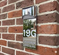 Plaque de numéro de maison solaire, panneau d'adresse solaire, plaque de nom de maison, panneau de porte extérieur pour hôtel