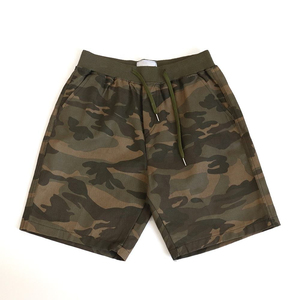 Pantalones Cortos Bermuda para Hombre con Estampado de Camuflaje, Cintura con Cordón, Ropa Casual para Exteriores, Tejido de Poliéster Transpirable, Corte Medio - Product Image 1