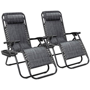Chaise longue de plage zéro gravité pliable, légère, portable, confortable pour la chambre, l'hôtel et le parc - Product Image 1