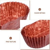 7.3cm x 3.5cm x 2.5cm Tasses de cuisson en papier Mini moules à pain Moules à bateau Bols Aucune odeur Tasses de cuisson de qualité alimentaire Taille standard