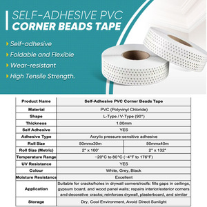Bande de protection d'angle autocollante en <span class=keywords><strong>PVC</strong></span> résistante à l'usure pour plinthes et murs en plaques de plâtre - Product Image 2