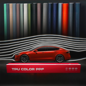 Film de protection de peinture (PPF) en TPU à changement de couleur pour voiture, effet brillant, sans colle, sans décollement, sans stratification - Product Image 1