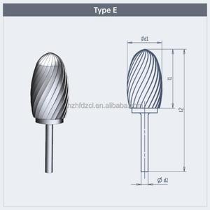 ตะไบโรตารี่รูปวงรีแบบตัดคู่/ตัดเดี่ยวชนิด Type-E สำหรับงานเจียรและลบคม - Product Image 2