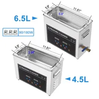 Nettoyeur à ultrasons commercial 4L 6L 40Khz pour laboratoire, pièces automobiles, vinyle, bijoux, usage industriel