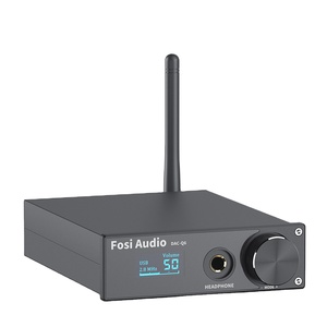 Fosi Audio Q6 USB DAC DSD256 PCM 32Bit/384kHz <span class=keywords><strong>XMOS</strong></span> <span class=keywords><strong>XU208</strong></span>, เครื่องขยายเสียงหูฟัง สีฟ้า 5.0 AptX HD CSR8675 ESS9018K2M Audio CB - Product Image 1