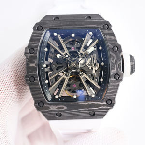 Montre de sport ultra-légère en fibre de carbone, mouvement automatique à remontage automatique, style élégant et sportif pour les affaires et les loisirs - Product Image 1