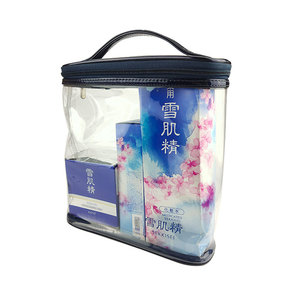 Transparent Toiletries <b>Storage</b> Bag Large Capacity Waterproof Rectangle Shape For Everyday Use PUPVC Material JLD-70 - Product Image 2