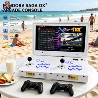 Console d'arcade pliable rétro de 24 pouces avec 30 000 jeux, type mallette, pour 2 joueurs, compatible Pandora Box DX, idéale pour la maison ou le bar
