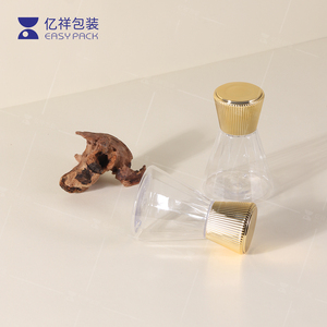Wholesale Luxury <strong>Funnel</strong> <strong>Plastic</strong> <strong>Transparent</strong> Cosmetic Bottle Skincare Toner Make up Remover Container with Lid for Packaging - Product Image 5