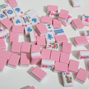 Grosir 2-lapis 166pcs Ubin Mahjong Amerika dengan Pola Tradisional Bahan Melamin Ubin Mahjong MJ-052 - Product Image 3