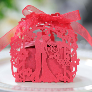 Boîte à bonbons romantique pour <span class=keywords><strong>la</strong></span> Saint-Valentin, mariage, boîte à bonbons pour <span class=keywords><strong>la</strong></span> mariée et le marié, boîte à bonbons pour les faveurs de mariage, arche de fleurs, ruban de remerciement, boîte à bonbons en stock - Product Image 4