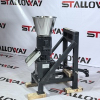 Granulateur d'aliments certifié CE STALLOWAY-500 55KW à 4 rouleaux, entraîné par prise de force, pour l'agriculture industrielle, les fermes et l'élevage