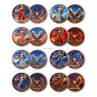 Pièce de monnaie en cuivre pur 999 de 5 oz, Souvenir de collection en métal double face, pièce de défi, motif Walking Liberty des États-Unis, vente en gros