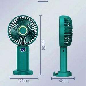 2024 New Arrivals Portable Table With Phone Holder, <b>Usb</b> Rechargeable Pocket Handheld <b>Mini</b> <b>Fan</b> - Product Image 2