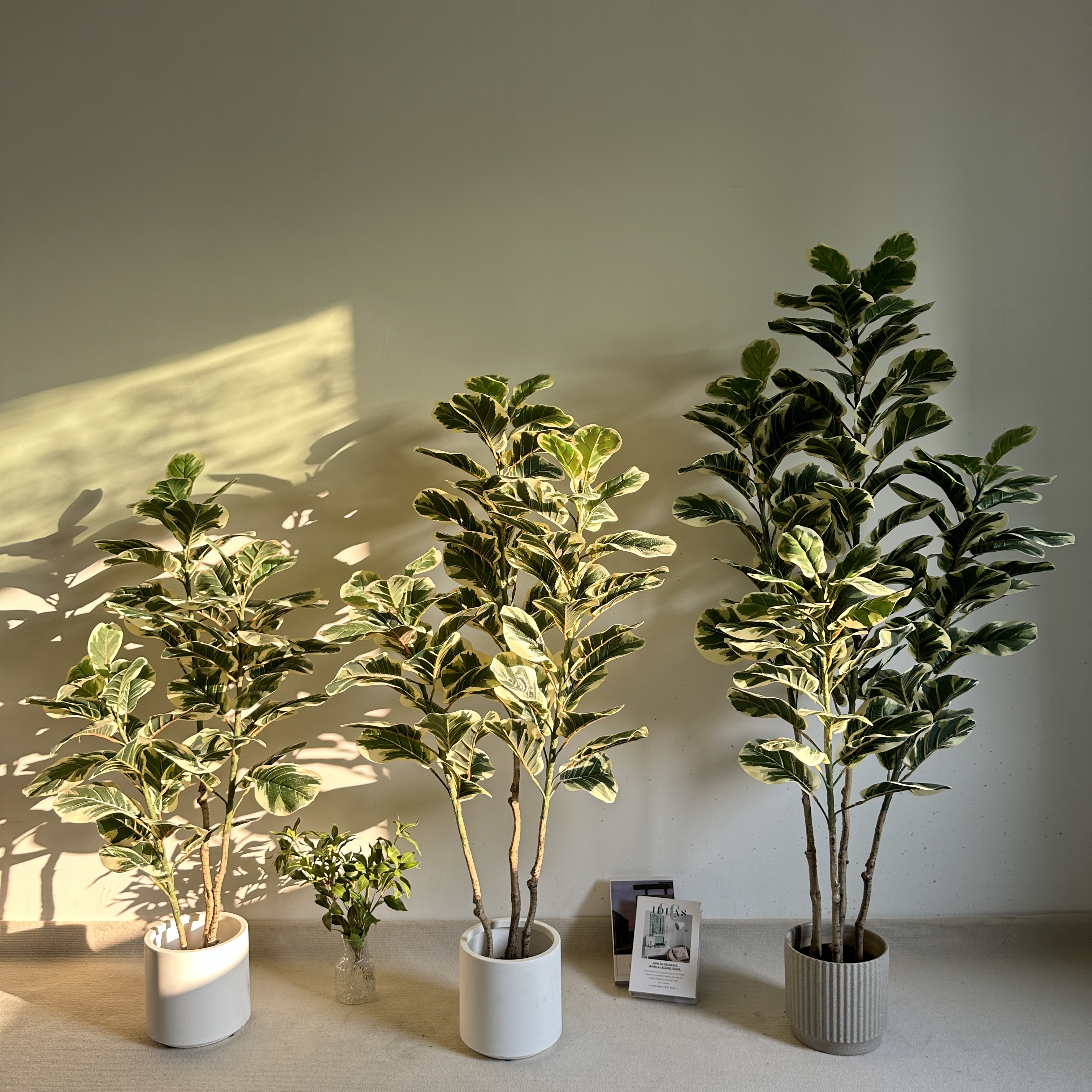 Simulation Plants Potted Plants Large Scandinavian Indoor Decorative  Artificial Ficus Large Leaves Fake Tree Bonsai Ornaments| Alibaba.com