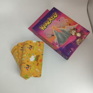 Baraja <span class=keywords><strong>de</strong></span> naipes <span class=keywords><strong>de</strong></span> póker con estampado en caliente dorado personalizable, juego <span class=keywords><strong>de</strong></span> cartas a la venta, KPAKATAY ruso - Product Image 1