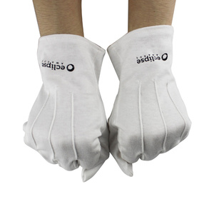 Gants <span class=keywords><strong>de</strong></span> cérémonie en coton noir Gants <span class=keywords><strong>de</strong></span> défilé <span class=keywords><strong>de</strong></span> cérémonie avec tendons - Product Image 5