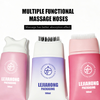Tube applicateur de massage en PE/PP de 90 ml et 100 ml, flacon applicateur peigne pour cuir chevelu et racines capillaires, tube cosmétique souple personnalisé OEM/ODM