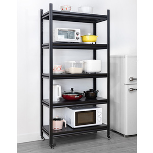 Sou Mi Ka Storage Rack 3 Tier Metal With Wheels For Kitchen Living Room Bedroom Bathroom - Product Image 3