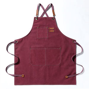 Tabliers de Chef en Toile en Gros, Tablier de Barista Personnalisé Durable, Tablier de Cuisine en Toile pour Boulangerie avec Poches pour Salon de Beauté et Café - Product Image 4