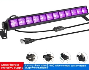 Lampe murale LED UV violette, éclairage mural, lumières violettes, bande longue, Halloween, maison hantée, fluorescente, 36W, 110V, 220V - Product Image 6