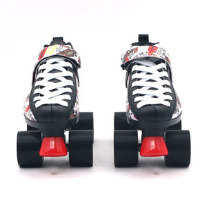 ในร่ม/กลางแจ้ง Quad ความเร็วม้วนรองเท้าสเก็ต<span class=keywords><strong>สี</strong></span>ม่วง<span class=keywords><strong>โรล</strong></span>เลอร์เบลดที่มีล้อ PU - Product Image 1