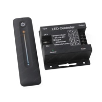 Boîtier en plastique, contrôleur LED sans fil RF2.4G à 4 canaux, courant élevé 24A, gradation CCT, lumière monochrome, portée 30m, certifié CE