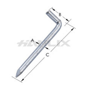 Factory Direct Zinc Plated Self <b>Tapping</b> L Shaped <b>Screw</b> Hooks - Product Image 3