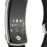 Bracelet intelligent avec moniteur de fréquence cardiaque, suivi de l'oxygène sanguin, suivi du sommeil, compteur de pas, suivi du cycle féminin, fonction de prise de photo par vibration