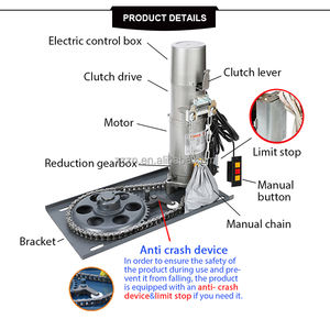 Moteur <span class=keywords><strong>de</strong></span> <span class=keywords><strong>porte</strong></span> électrique pour volets roulants (ouverture verticale) AC600kg 800kg 1000kg 1500kg - Product Image 5
