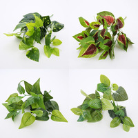 Banco190 fausses plantes vertes décoratives, plantes artificielles Arrangement floral, fausses feuilles, epimum, 1 pièce
