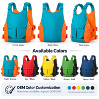 Gilet de sauvetage pour rafting en eaux vives 150N 600D Oxford, équipement de flottabilité réglable pour kayak, canyoning, sauvetage aquatique