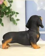 Vente directe d'usine, statue de chien <span class=keywords><strong>teckel</strong></span> en résine peinte <span class=keywords><strong>à</strong></span> la main, artisanat de décoration d'intérieur miniature, personnalisable - Product Image 3