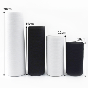 Meetee AP355 10-20cm DIY accesorios de costura negro blanco cinturón de ganchillo banda elástica correa para vestido ropa cintura banda de goma - Product Image 5