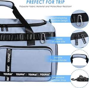 Échantillon gratuit Source Factory Sac de voyage imperméable avec sac à chaussures et sac de sport pliable grande capacité - Product Image 4