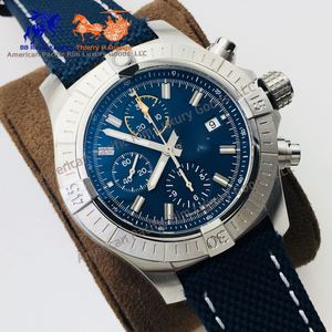 5A Grade Quality Atmospheric Men's Dual Time Zone Timing Stainless Steel <b>case</b> Waterproof with Calendar Light Breitlings - Product Image 2